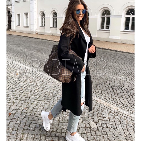 LAST 1! ZARA BELTED HOODED COAT - Picture 4 of 16